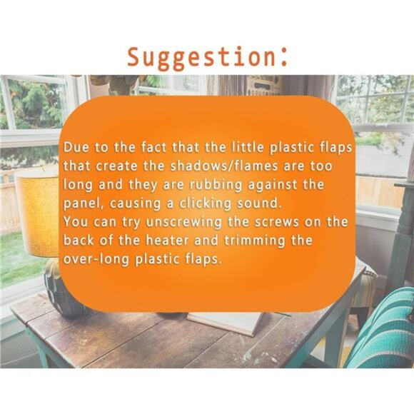 14" Mini Radiators Electric Fireplace Portable Heater, 1500W, Black Metal Frame - Picture 6 of 7